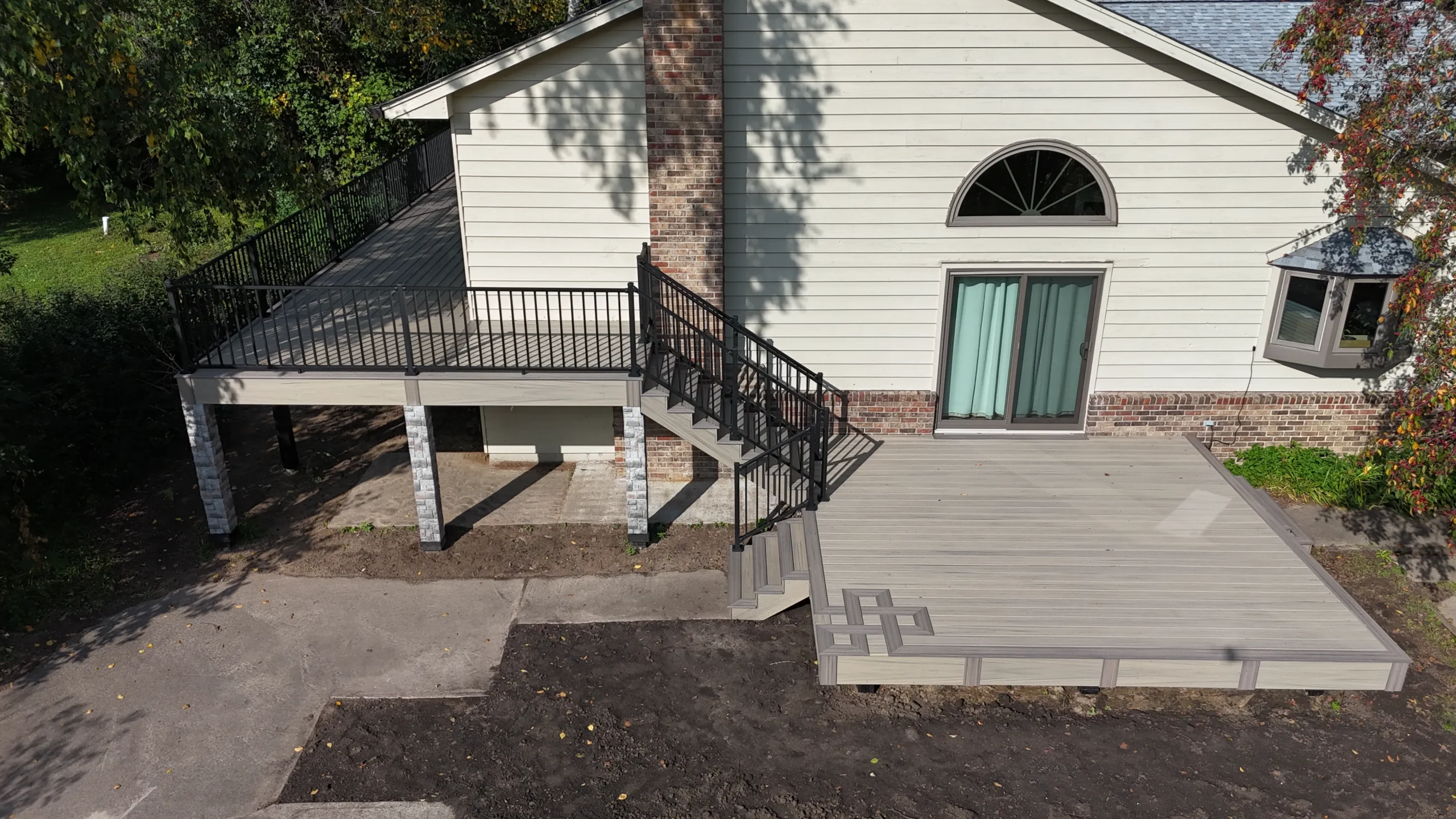 Deck renovation on a Minnetonka home